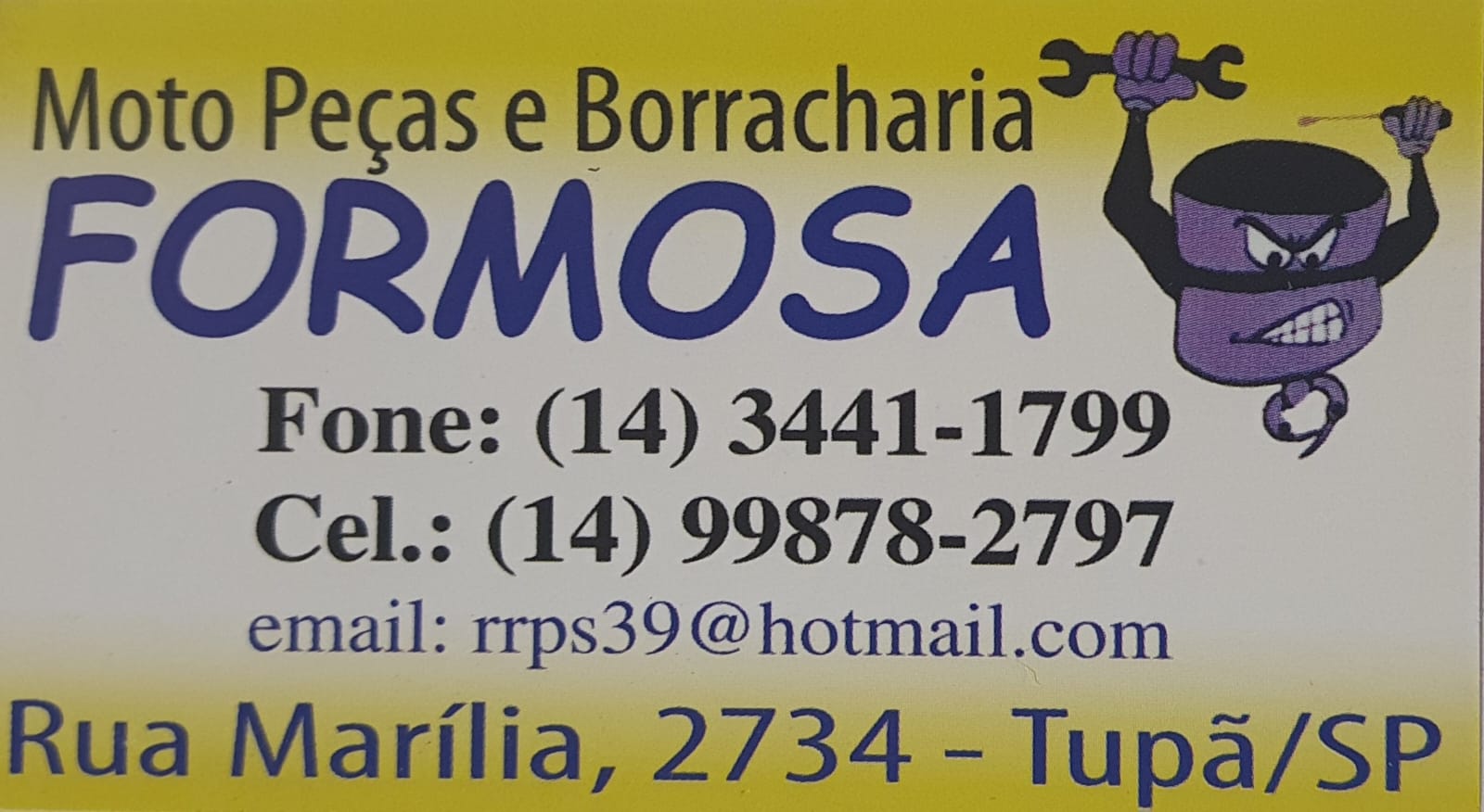 MOTO PEÇAS  E BORRACHARIA FORMOSA