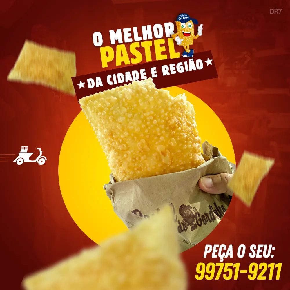PASTEL DO GORDINHO- O MELHOR PASTEL DE TUPÃ E REGIÃO! DOMINGO ,QUARTA E QUINTA NA BARRACA DA FEIRA E DE SEGUNDA ,TERÇA E SEXTAFEIRA PEÇA NO DELIVERY.